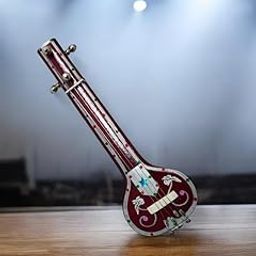 Generic Miniature Musical Instruments - Drum, Piano, Guitar, Trumpet, Violin - Multicolor, Brown - 7 Inch - Wooden - Kid-image-3