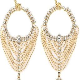 Traditional Kundan Pearls Stone Gold Plated Payal//Anklet/LegBracelet for Girls/Women-image-90