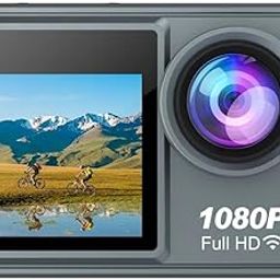 AYIKA 4K Action Camera, Dual Screen, 30m Underwater, 140° Wide-Angle, Waterproof Sports Camera, 2024 WiFi Helmet Camera, Car Dashboard, Vlogging-picture-22