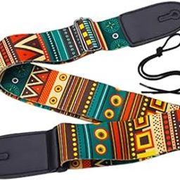 Guitar Strap Adjustable Shoulder Strap for Electric Guitars Acoustic Guitars Multicolor-image-98