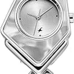 Younique Quartz Analog Silver Dial Metal Strap Watch for Girls-NS6279SM01-picture-13