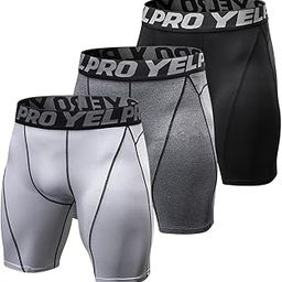 3 Pack Men Shorts Active Workout Underwear (Black&Grey&WhiteL) -Layfoo-image-25
