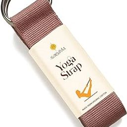 Sarveda Yoga Belt | Organic Cotton Strap for Stretching | Yoga Practitioners & Gym-goers | Rose-image-31