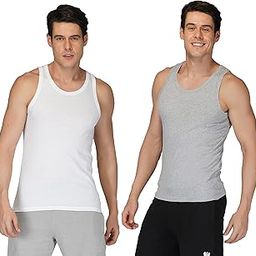 Mens Cotton Vest 2 Pack Bio-Washed Tank Sando-image-73