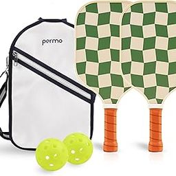 Permo Pickleball Set -2 Fiberglass Paddles 12mm with PP Honeycomb Core, Lightweight, Durable and Cushion Comfort Grip, Includes 2 Outdoor Balls and Canvas Bag, Ideal for All Skill Levels, Men & Women-image-17
