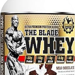 Dexter Jackson The Blade Whey | Milk Chocolate Flavor | 5 lbs 2268g Premium Whey Protein for Lean Muscle Growth and Recovery-image-54