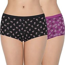 Solid Cotton Low Rise Boyshorts Panty Pack(Pack of 2)-image-3