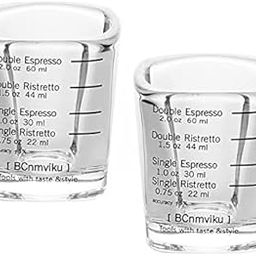 MERISHOPP 2xEspresso Shot Glasses Measuring Cup Liquid Heavy Glass for Baristas 2oz|Home & Garden|Kitchen, Dining & Bar|Small Kitchen Appliances|Coffee & Tea Makers|Replacement Parts & Accs-image-15