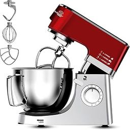 INALSA Stand Mixer 1500W |Digital Preset |100% Pure Copper Motor| 5.3L & 3L SS Mixing Bowl|Metal Gears for Extra Durability |Accessories Included| Dishwasher Safe -Mix Master Plus-31
