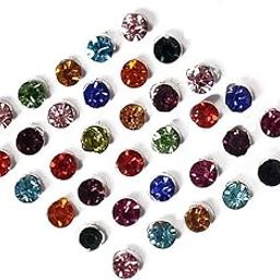 Sunaina New Love Collection Diamond Stone Bindis for Women & Girls [Pack Of 3] (Multicolor)-56