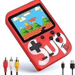 DOMENICO SUP 400 in 1 Handheld Mini Retro Game Box - 400 Preloaded Games, and USB Charging Cables with TV Output (Color As Per Availability)-image-16
