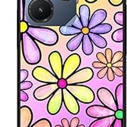 NDCOM for Infinix Hot 30i Back Cover Infinix Hot 30 i Back Cover | Stylish Protection Infinix Hot 30i Cover | Multicolur Flower Printed Metal Case-8