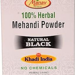 Shri Manav Herbal Mehandi Powder Natural Black For Hair Colour 60g-image-18