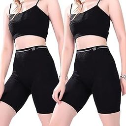 Under Skirt Shorts for Women & Girls Under Dress Shorts High Waist Stretchable Skin Fit Shorties Tights for Women & Girls Cycling Shorts for Women Shorts Biker Bicycle Shorts-picture-15