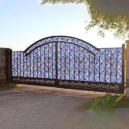 MAHIRA Polypropylene Gate Sheet Car Parking Sheet | Grill Sheet | Gate Covering Sheet | Balcony Safety Sheet | Privacy Sheet, Blue Flowers Printed Design UV Resistant (4 feet x 10 feet)-picture-12