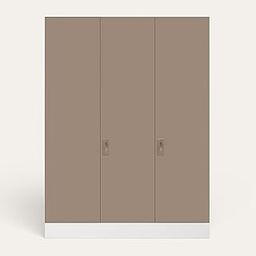 GODREJ INTERIO Slimline XL 3 Door Steel Almirah (Matte Alpine White and Matte Lilac Glaze) + 1 Year Warranty, Locker, 8 Shelves-image-9
