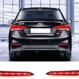 JUST MOD Verna (2017-19) 3 Matrix Reflector with Running Indicator Car Reflector Light Type - C-picture-29