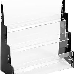 3 Tier Acrylic Greeting Card Display Stand Greeting Card Organizer Display Stand Postcard Display Rack, Graded Card Slab Stadium Tower Displays, Sport Cards Display Stand for Trade Shows Vendor Retail-image-13