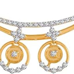 p.c. chandra jewellers 14k (585) Yellow Gold and Diamond Pendant for Women-picture-9
