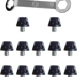 CALANDIS™ 12Pcs Rugby Studs M5 Soccer Studs for Competition Training Athletic Sneakers Height 9mm | Track & Field | Outdoor Sports-image-44