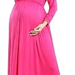 Women's Solid Viscose A-line Maternity | Feeding Dress-image-19