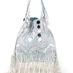 Women Sea Green Embroidered Bridal Potli Bag-image-47