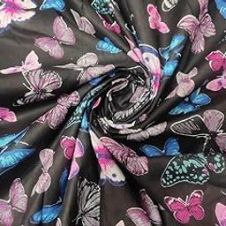 HARUSHA Pure Cotton Unstitched Printed Fabric Material for Women Blouse/Plazzo,Kurti/Lehenga/Saree/Piece Material for Womens (2.5 Meter, Black)-image-36