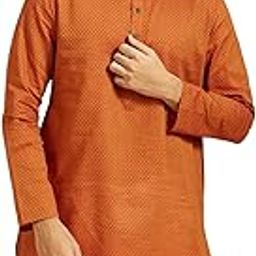 Men's Cotton Self Design Kurta (1pc)-image-39