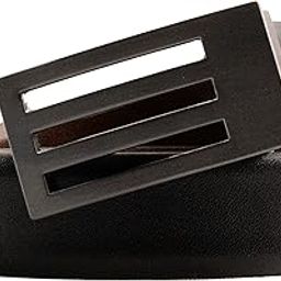Men's Reversible Classic Dress Belt Italian Top Grain 30 MM Wide Genuine Leather Black & Brown with Manual Metal Buckle-image-10