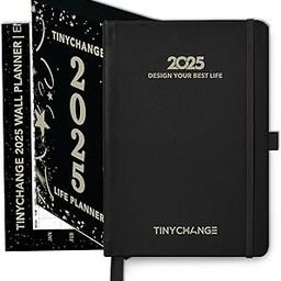 TinyChange 2025 Classic Life Planner, A5 Size; Big Wall Planner & 200 Stickers inside; 20+ Self Discovery activities; Life Coach in a book; Faux Leather Hard Cover-image-76