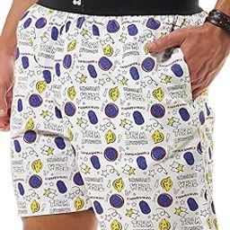 Men's All Over Printed Regular Fit Cotton Boxers-picture-10