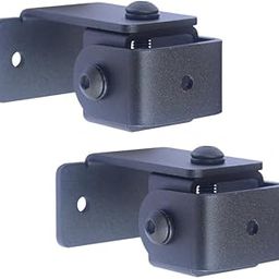 SAFWE® – SM-02H - Speaker Wall Mount Stand - Bracket 2 Nos for 5 mm & 6.35mm (¼ inch) Thread Hole/Keyhole Speakers Universal Speaker Stand (Materiel : Metal/Color : Black)-28