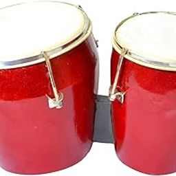 Wooden Bongo Drum (Red)-image-25