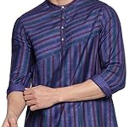 FabBasics Men Viscose Silk Printed Slim Fit Kurta-image-49