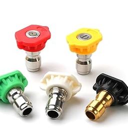 Holy Delight Pressure Washer Tips, 5-Pack Universal Pressure Washer Nozzle Tips, Power Washer Tips for 1/4 Inch Quick Connect, Pressure Washer Spray Nozzle - Multiple Degrees-picture-30