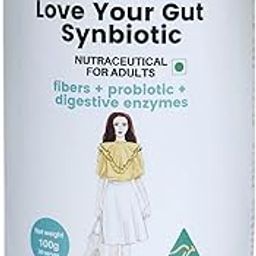 SUPERCHARGED FOOD Love Your Gut Synbiotic Nutraceutical for Adults Probiotic, Digestive Enzymes & Fiber Blend, Boosts Digestion, Gluten-Free, Vegan, Natural Australian Formula (100g)-image-4