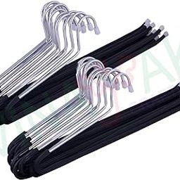 Vinayak crafters 24 Pieces Steel Saree Hanger,Pants, Jeans Hanger, 10.3 Cm X 39.5 Cm X .7 Cm-12