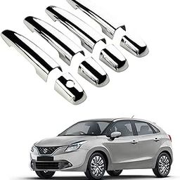 KlaasAuto Car Chrome Door Cover Handle Maruti Baleno (Without Sensor Cut) | 2015-2023 | Maruti Suzuki | Complete Set of 4 Front & Rear | 2016 | 2018 | 2019 | 2022 | 2023 | KlaasAuto Accessories-picture-22