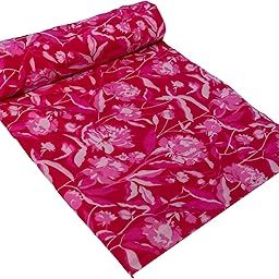 Fashionmart Pure Cotton Unstitched Jaipuri Handmade Digital Printed Fabric Material for Women Kurta/Blouse/Palazzos/Piece Material for Women’s (5.5 Meter)-image-63