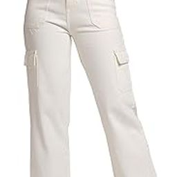 MeQueen Women's White Loose Fit Denim Jeans-image-73