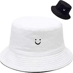 Cotton Double-side Bucket Hat for Men,Summer Protection Sun Hat Large Beach Straw Head Cap for Women-image-30