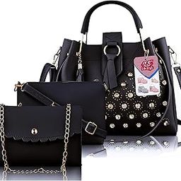 Hand Bags For Women & Girls With Pack Of 3-image-51