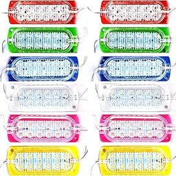Roccia Indiano 12 PCS DC 12 Volt 3 Watt (12 LED) Waterproof LED Module Light Multipurpose Use For Auto Rickshaw, Battery Rickshaw, Bike Decoration (2 Each Red, Green, Blue, Yellow, White, Pink)-picture-28