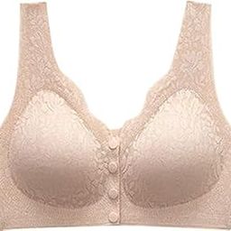 Women's Cotton Maternity Feeding Bra Lightly Padded Nursing Wirefree Front Open Bras-picture-6