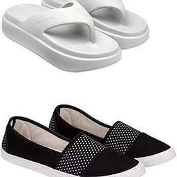 Extra Soft Classic Casual wear with Flexibility Technology Flats Combo for Women's/Girl's(6108-1680)()-image-97