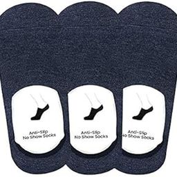 Anti-Slip Unisex Cotton Invisible No Show Loafer Socks with Silicon Grip (Pack of 3 Pairs)-24