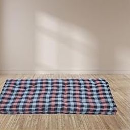 Homychair 5 inch Box Type Soft Cotton Filled Foldable Bed Mattress, Firm Gadda for Floor, Bed, Travelling, Light Weight, Double Size Mattress(72 X 72 X 5 Inches)-29
