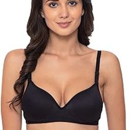 Heavily Padded Push-Up Bra - Cotton Rich - Balconette - 3/4th Coverage, Seamless, Wireless, Multiway Straps - T-Shirt Bra-image-54