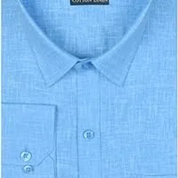 accox Men's Long Full Sleeves Regular Fit Cotton Linen Formal Plain Shirts(GCR54)-picture-6