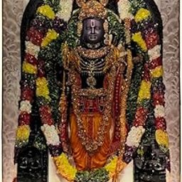 SHRI KHATU SHYAM CREATION Hindu Religious Spiritual Ram Ji Wall Photo Frame with Floral Garland, Traditional Decorative Picture for Home Temple & Living Room – 16x24 Inches-10
